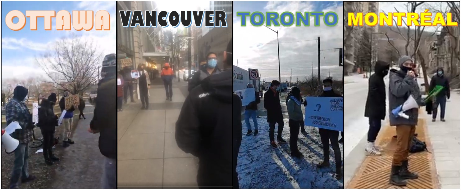 Amar Fayaz Campaign: A day of action in front of Pakistan High Commission and Consulates in Canada.