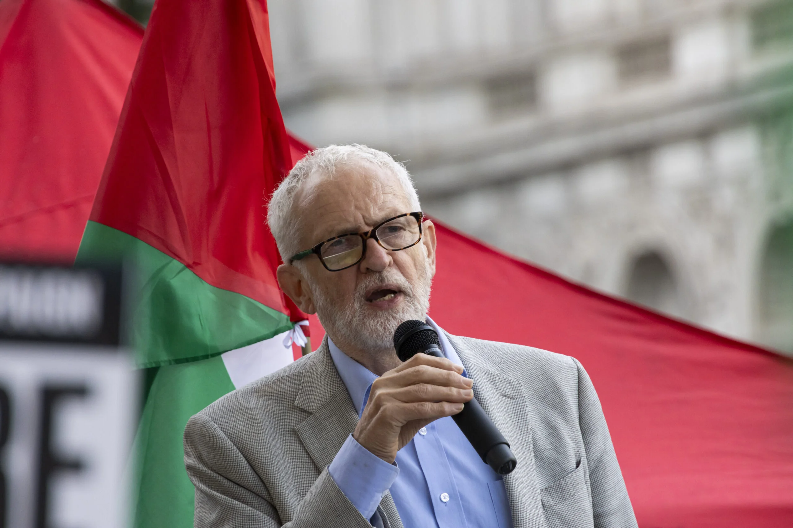 Jeremy Corbyn at Palestine demonstration